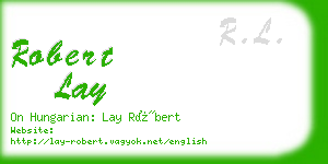 robert lay business card